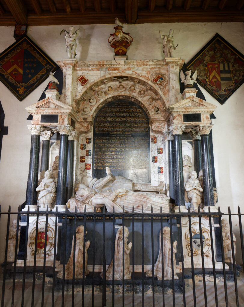 The Soame memorial, a marble monument