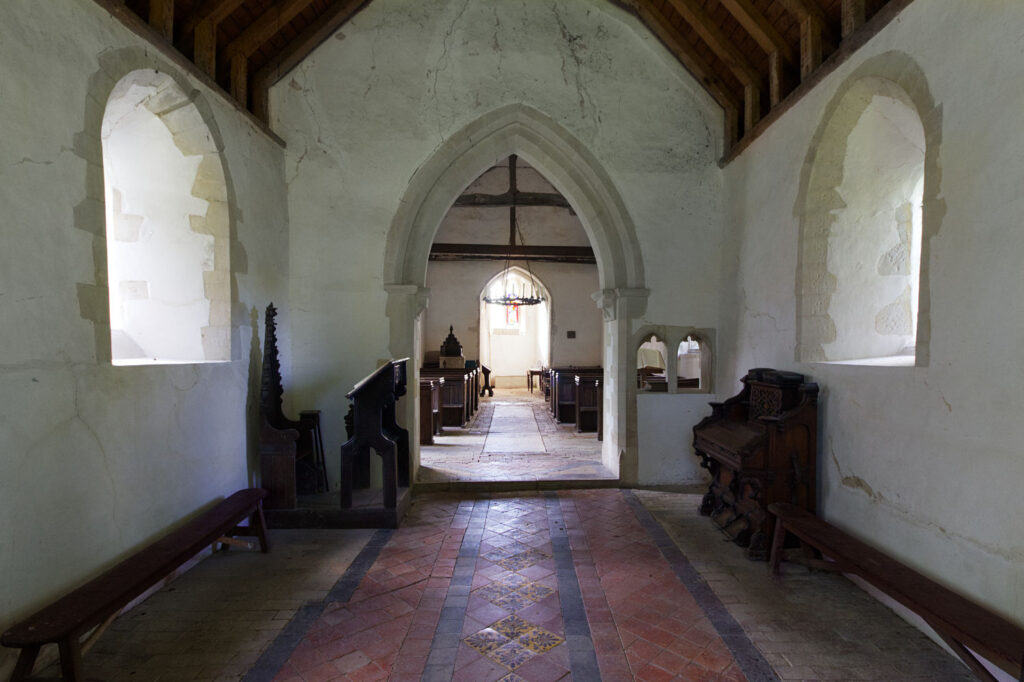 A view down the church